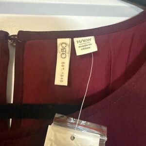 Cato Wine-Red shirt